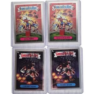 Garbage Pail Kids Chrome 238A & B, 250A & B NM 2023 In Top Loaders